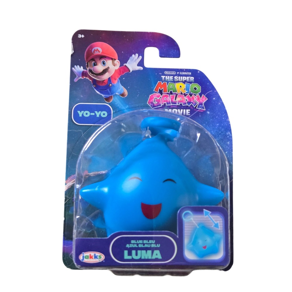Jakks Pacific Luma Yo-Yo Kids OS Blue New Super‎ Mario Galaxy Movie Glow Toy